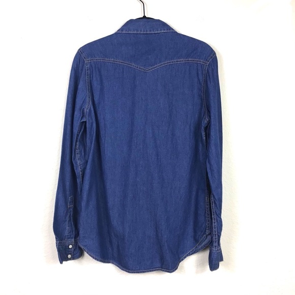 Seven7 Studded Luxe Western Snap Button Shirt M - Picture 4 of 10